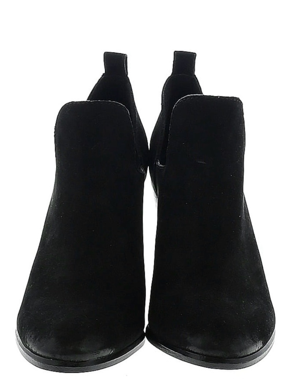 Vince Camuto Black Suede Chelsea Ankle Boots